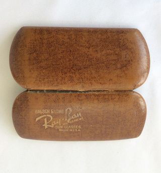 Early vintage Bausch & Lomb Ray Ban sunglasses case old optical 5