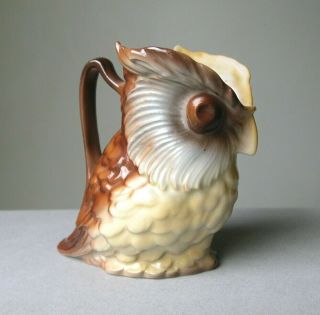 Vintage Royal Bayreuth Owl Creamer Unmarked 4 "