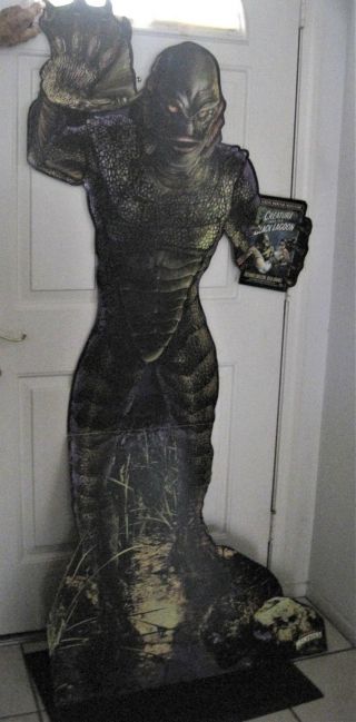 Advertising Creature From The Black Lagoon 6 ft Tall Standee VERY RARE 2