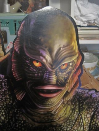 Advertising Creature From The Black Lagoon 6 ft Tall Standee VERY RARE 4