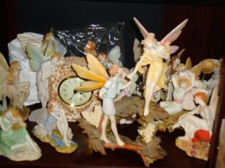 3 X Rare Jenny Oliver Faerie/ Fairy Lady Figurine Ornament Holland Studio Ltd Ed