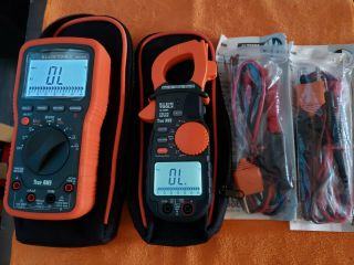 Special$ 2 - Very Rare Klein Tools 1 - Cl - 2300a & 1 - Mm - 2300a Digital Meters Kits