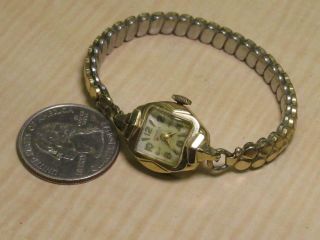 Vintage Benrus 14K Yellow Gold Cased Mechanical Jewelry Wrist Watch 5