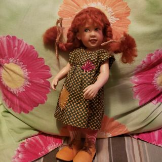 3 Days Only Adorable Htf Rare Pippi Longstocking Helen Kish Doll Must Se