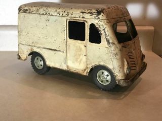 Vintage Tonka White Metro Van / Truck,  Pressed Steel Toy Vehicle 1950 