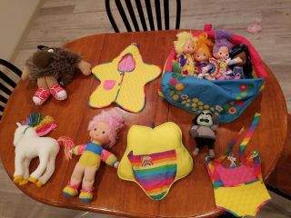 Rainbow Brite Color Cottage W/furniture & Dolls Mattel 1983