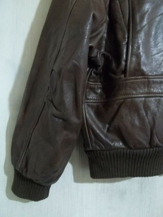 VINTAGE 3 SAFE RAF LEATHER G - 1 FLYING JACKET SIZE 46 WITH LINER 8