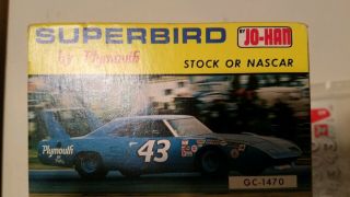 Rare Jo - Han Superbird By Plymouth Stock Or Nascar Molded In Petty Blue Gc - 1470