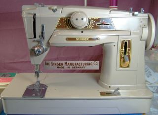 Rare Singer 401g Slant - O - Matic Sewing Machine Made In Germany