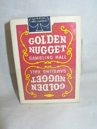 Vintage Golden Nugget Casino Playing Cards Red