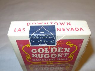 Vintage Golden Nugget Casino Playing Cards Red 2
