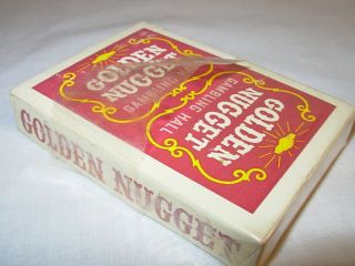 Vintage Golden Nugget Casino Playing Cards Red 5