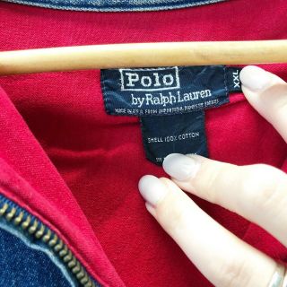 Polo Ralph Lauren Men ' s Denim Jean Jacket Full Zip Vintage w/Pony 90’s Sz 2XL 3
