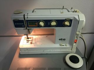 Vintage Elna Air Electronic SU Sewing Machine Switzerland w/ air foot 4