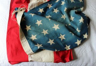 Vtg 48 Star American Flag/ Long Everwear Bunting Banner 10 