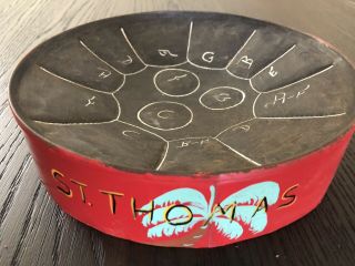 Vintage St Thomas Virgin Islands Steel Calypso Drum Caribbean