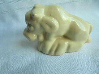 Vintage Frankoma Pottery Miniature Bull Figurine Ada Clay
