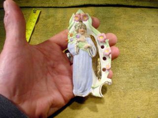 4 x excavated vintage jesus angel,  figurine age 1890 mixed media B 144 6