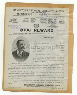 Wanted Posters - 2 Vintage Wanted Posters - Chicago,  St.  Louis - 1910
