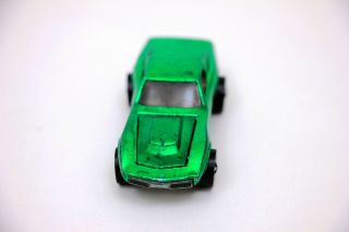Vintage Hot Wheels Redline Custom Corvette US Green w/ Button 3