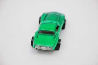 Vintage Hot Wheels Redline Custom Corvette US Green w/ Button 5