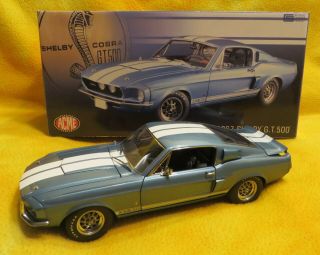 1967 Ford Shelby Gt500 - 1/18 - Acme Gmp Brittany Blue - Rare 67 Cobra Mustang