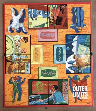 Outer Limits Board Game by Milton Bradley Toys 1964 Very Rare COMPLETE and 7