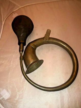 Vintage Horn Rubber Bulb 14 Brass Bike Car Automobile Bicycle Ec