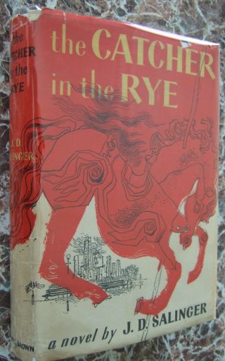 1951 Catcher In The Rye W/very Rare J.  D.  Salinger Cover,  First Bomc Edition