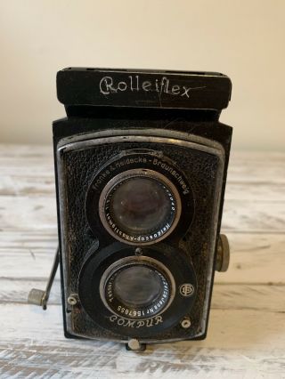 Vintage Rolleiflex Carl Zeiss F=75 Mm 1:3.  5 Camera