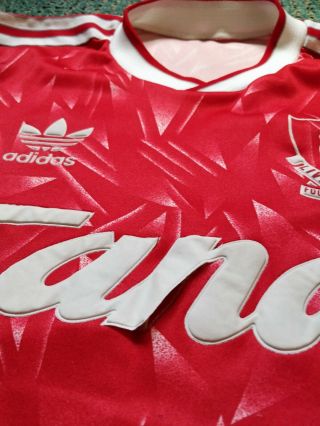 Liverpool Home Shirt - Vintage 1989 - 91 S/M Adult Adidas Candy 2