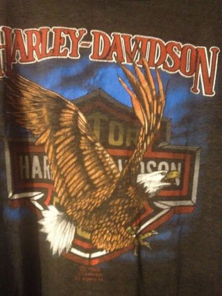 1985 3d Emblem Vintage Harley Davidson T Shirt,