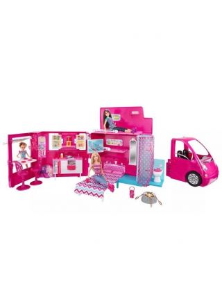Bnib/rare - Mattel Barbie Sisters Life In The Dream House Glam Camper W/pool Rv