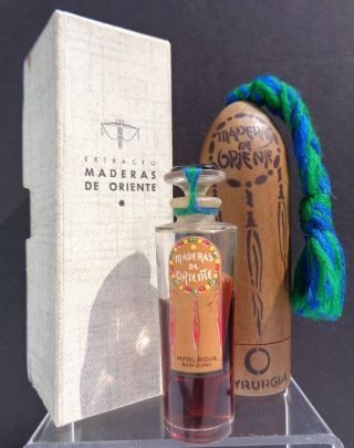 Vintage Boxed Spice Stick Myrurgia " Maderas De Oriente " 1/2 Oz Perfume