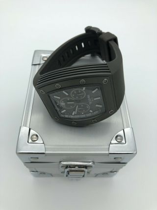 Tw Steel Ceo Tonneau Watch - Ce2006 - Rare Titanium Colored With Rubber Strap 