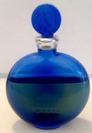 Rare Vintage R.  Lalique Cobalt Blue 30ml Perfume Bottle 80 Of Dans La Nuit Left
