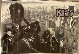 Kiss Vintage Empire State Building Poster Aucoin 1977
