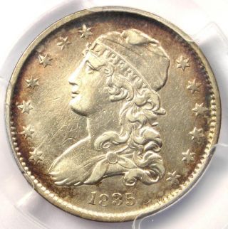 1835 Capped Bust Quarter 25c B - 3 - Pcgs Xf Details (ef) - Rare Date Coin