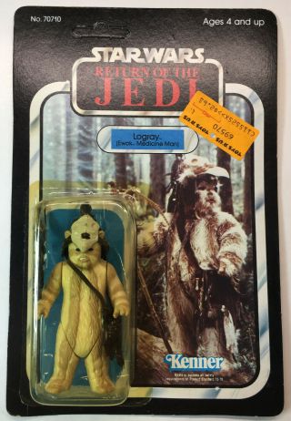 Star Wars,  Return Of The Jedi Vintage Kenner 65 - Back Logray,  Moc Unpunched