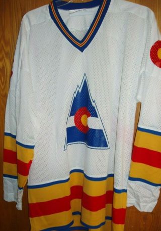 Authentic Vintage Colorado Rockies Hockey Jersey Size Large