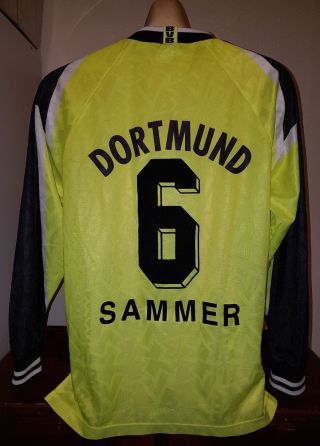 Borussia Dortmund Sammer 6 Vintage Shirt Jersey Trikot Football Soccer 1995 - 96