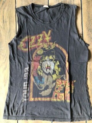 Ozzy Osbourne “speak Of The Devil” Tour Shirt Vintage Rare 1983