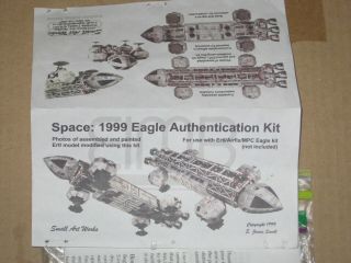 RARE SPACE 1999 EAGLE AUTHENTICATION KIT by SMALL ART RESIN 2