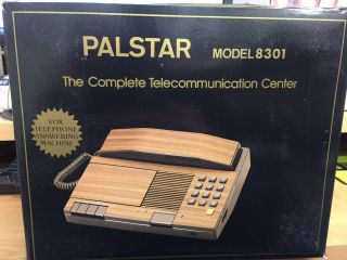 Vtg Palstar 8301 Cassette Tape Answering Machine Vox Record A Call Telecom