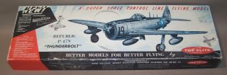 Vintage Top Flite P - 47n “thunderbolt” Control Line Model Airplane Kit