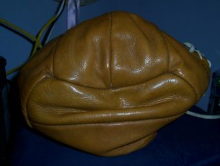 Vintage 1940s Soft Leather Round Ball Sporting Goods 2