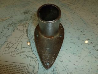 Part From 1950 ' s Vintage Wooden Chris - Craft Boat Flag Pole Holder 5653 6