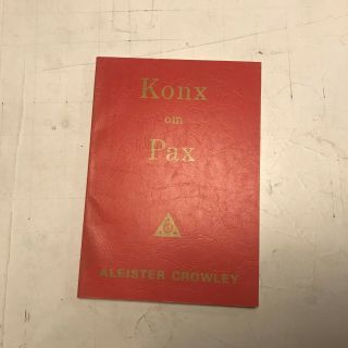 Vintage 1973 Aleister Crowley Occult Konx Om Pax Essays In Light Pb Book Rare