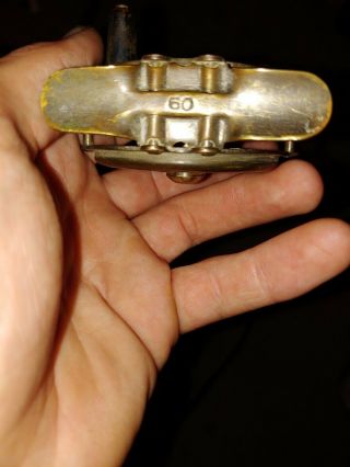 Vintage Pflueger Progress 60 Yd Fly Reel; Nickel Plated Brass; Usa Bulldog Label