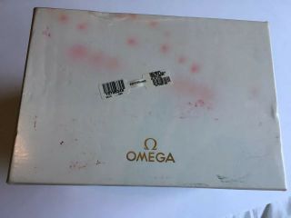 AUTHENTIC VINTAGE OMEGA BLUE DIAL WATCH WRISTWATCH BOX & BOOK & CARD CASE ONLY 5